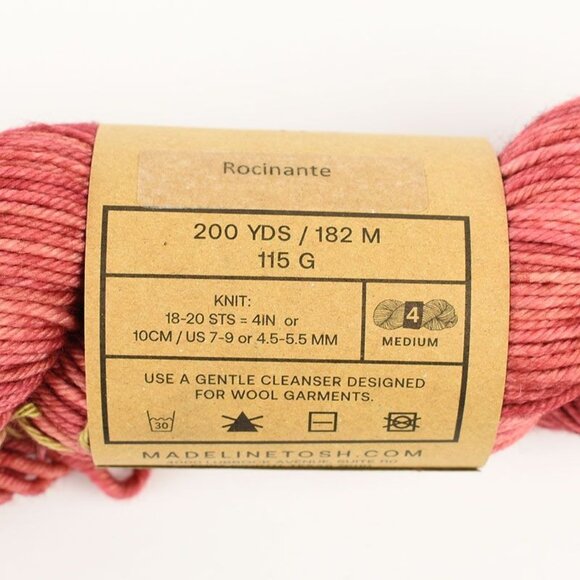 MadelineTosh Tosh Vintage Yarn SW Merino Wool 200 Yds Medium Weight Rocinante - Picture 2 of 4